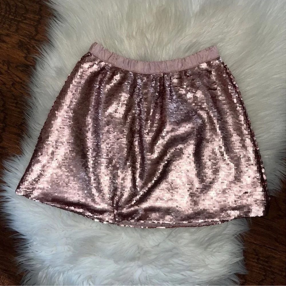 Payton & Parker Pink Pull On Sequin Skirt • Size 7/8